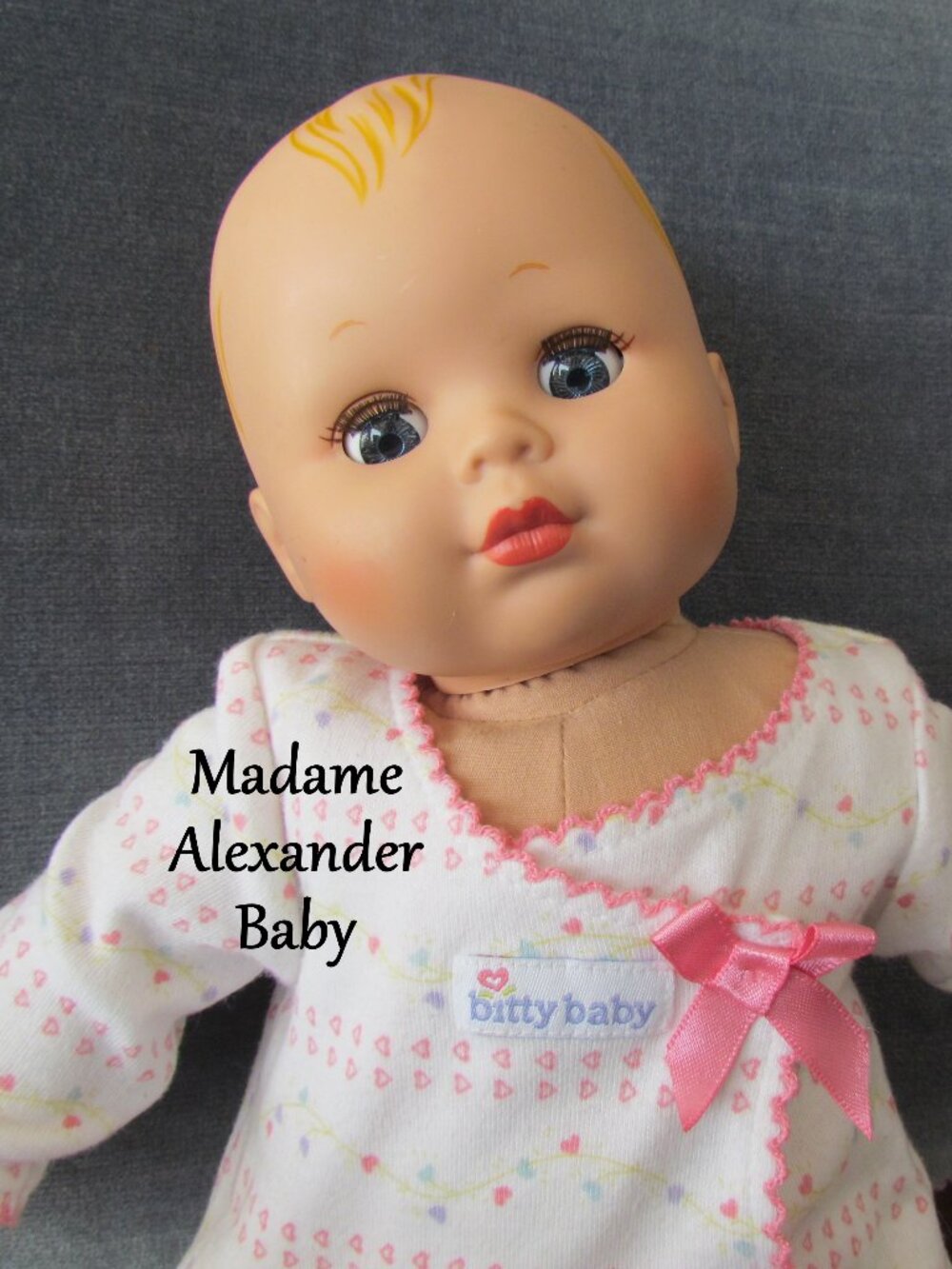 16" BABY DOLL, MADAME ALEXANDER, w MANY CLOTHES ITEMS & SHOES, SO CUTE!
